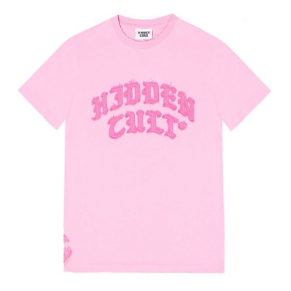 EXTREMELY RARE hidden cult pink distressed t-shirt